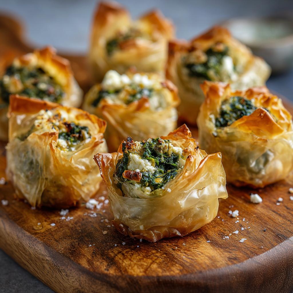 Boccacci di Pasta Fillo con Spinaci e Feta - detail 1