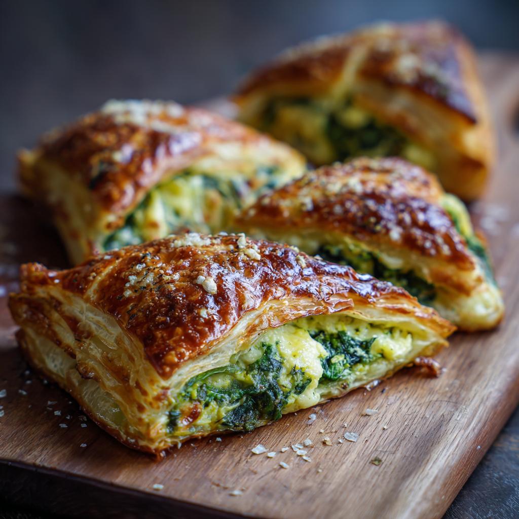 Delizie di Pasta Sfoglia con Spinaci e Ricotta - detail 1