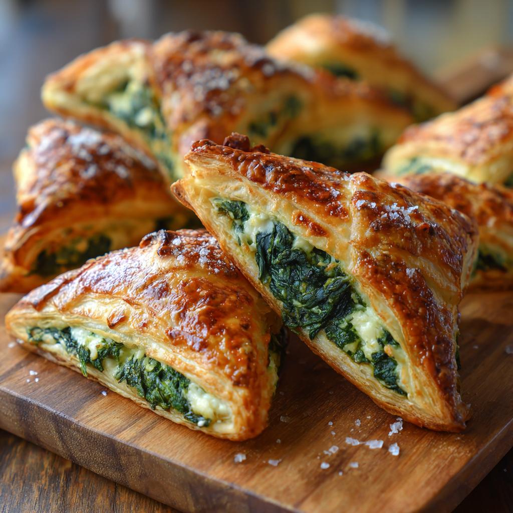 Delizie di Pasta Sfoglia con Spinaci e Ricotta