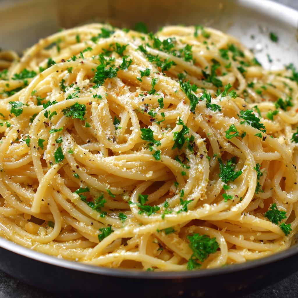 Pasta Cremosa all'Aglio e Parmigiano