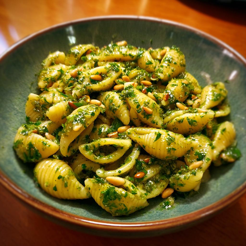 Pasta al Pesto - detail 1