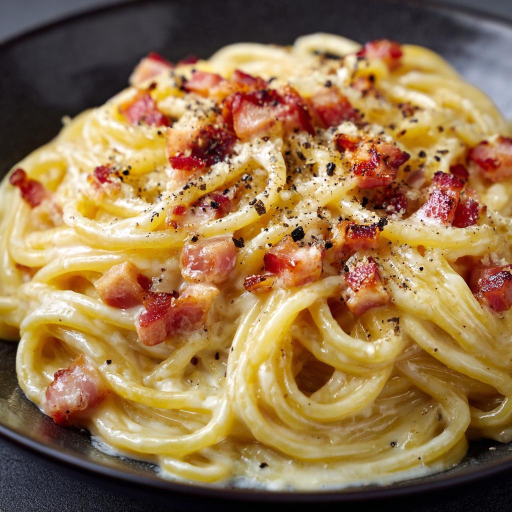 Pasta alla Carbonara - detail 1