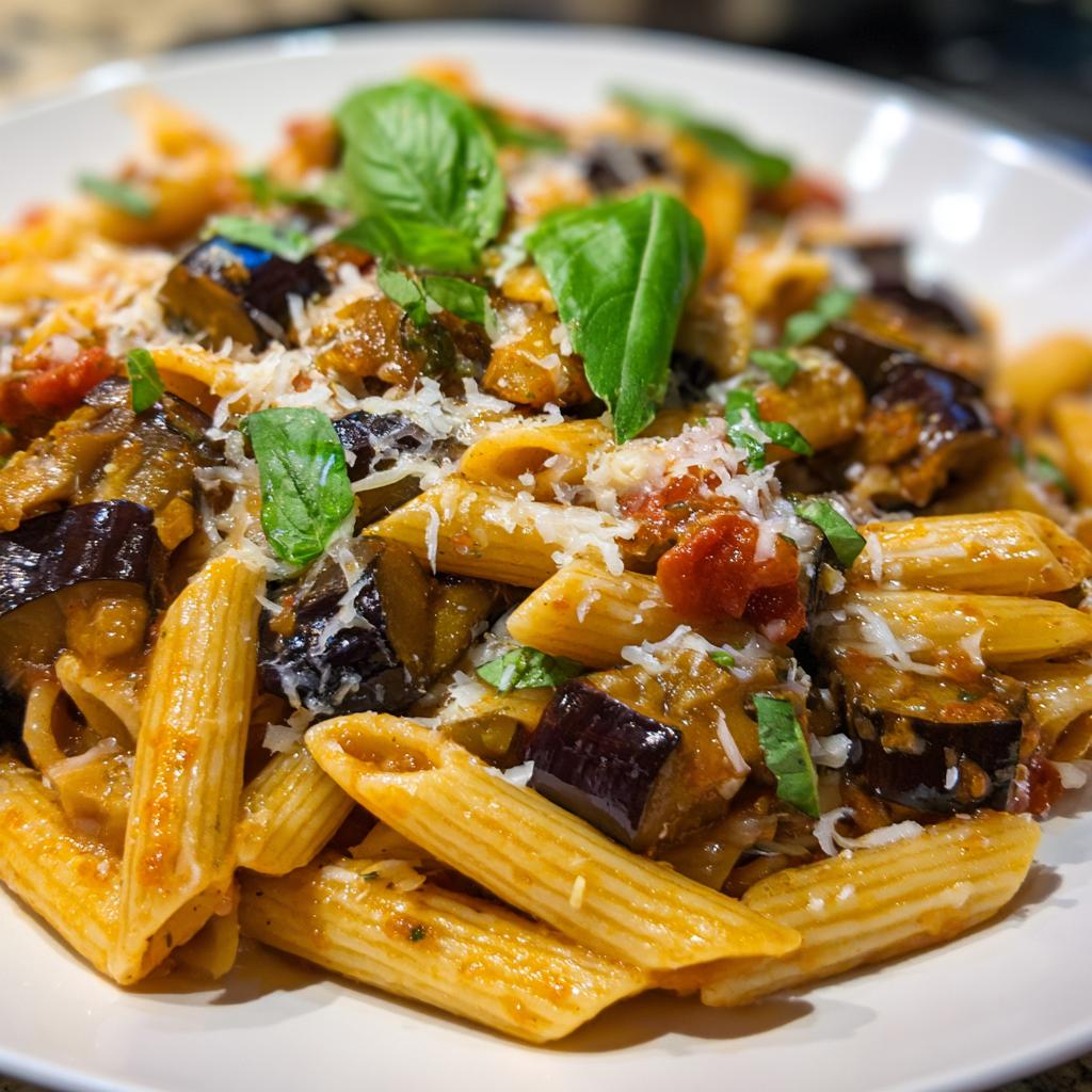 Pasta con Melanzane - detail 1