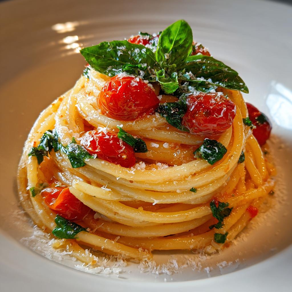 Pasta con Pomodorini e Basilico - detail 1