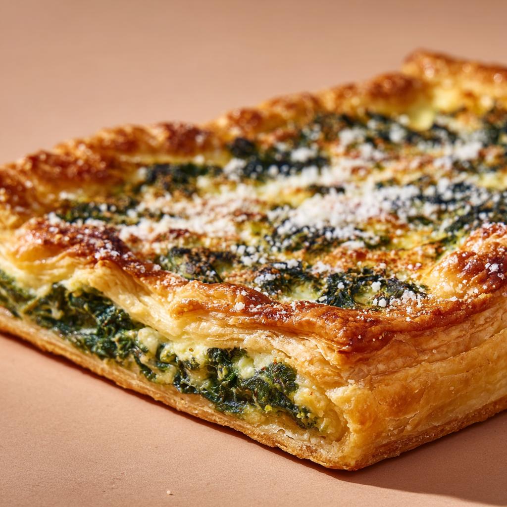 Torta Salata di Pasta Sfoglia con Spinaci e Ricotta - detail 1