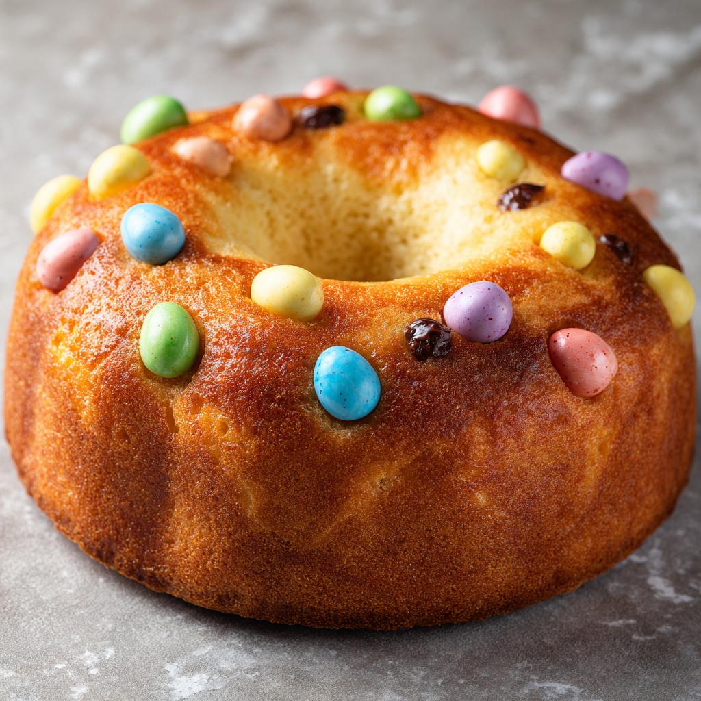 Ciambellone di Pasqua con Uova di Cioccolato - detail 1