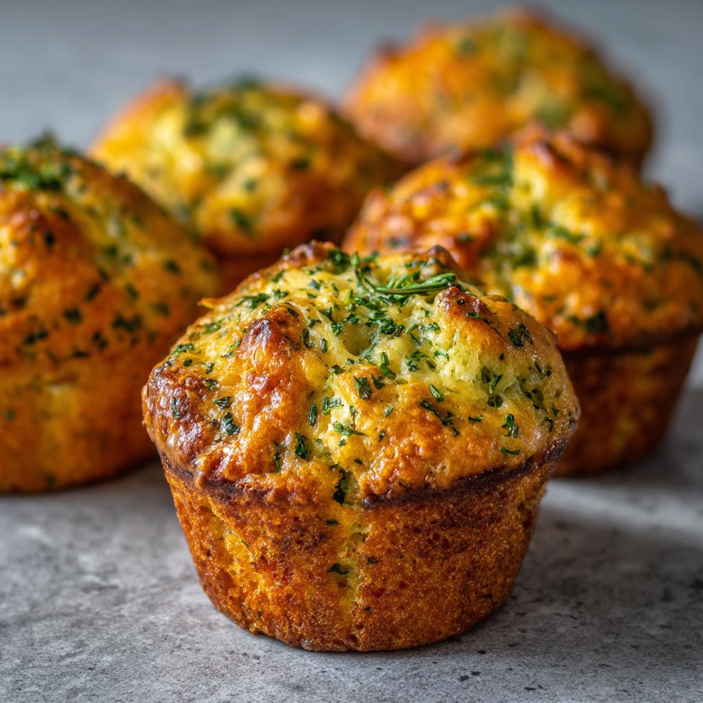 Muffin Salati con Formaggio e Erbe
