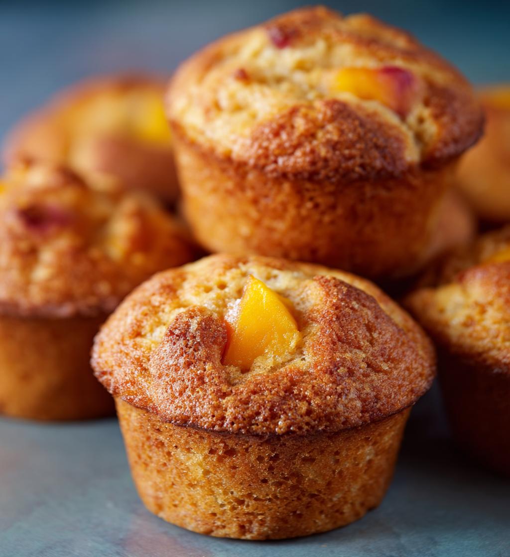 Muffin alle Pesche - detail 1