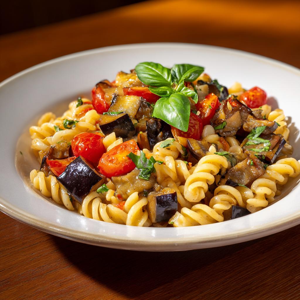 Pasta con Melanzane e Pomodorini
