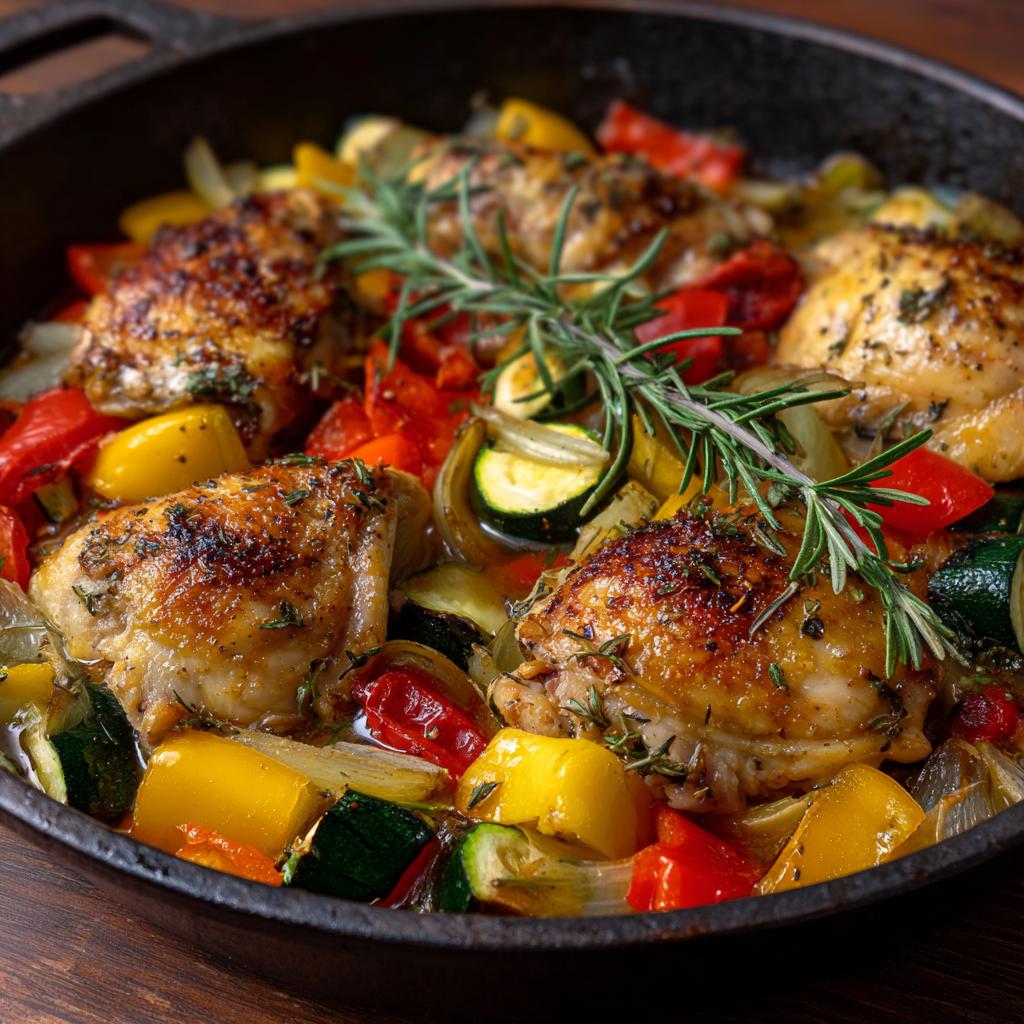 Pollo al Forno con Verdure
