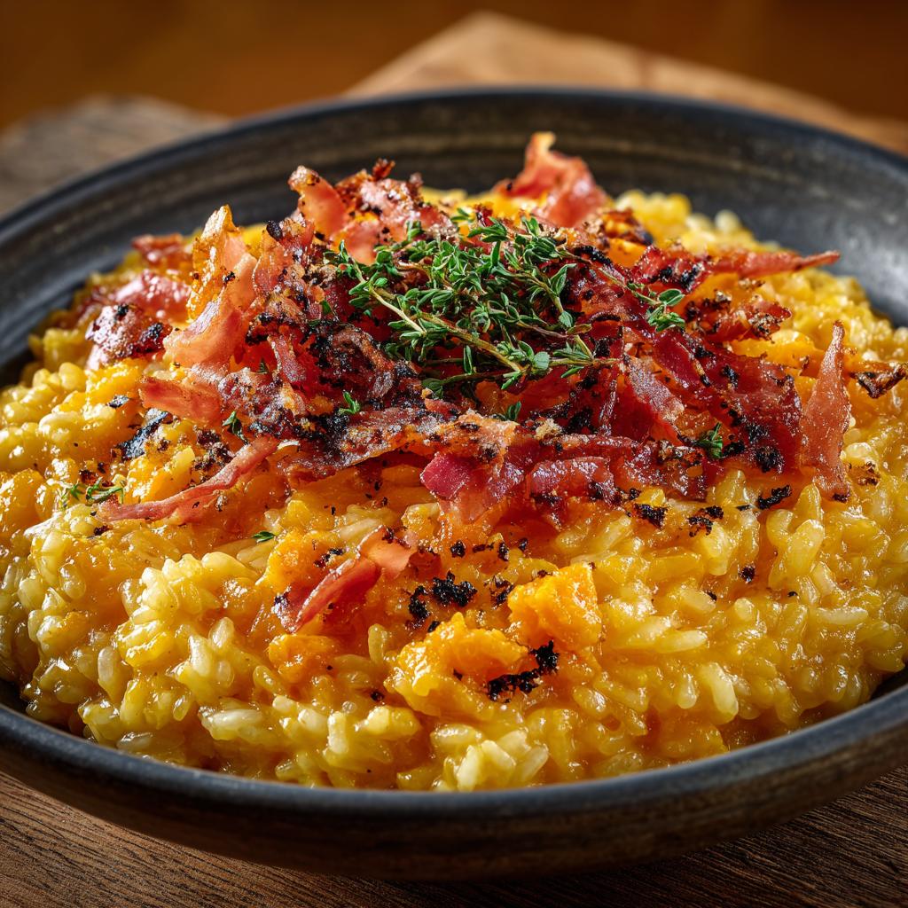 Risotto alla Zucca e Speck - detail 1