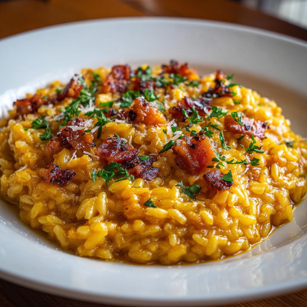 Risotto alla Zucca e Speck