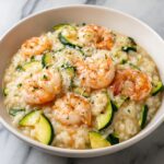 Risotto con Zucchine e Gamberetti