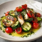 Secondo di Pollo con Zucchine e Pomodorini