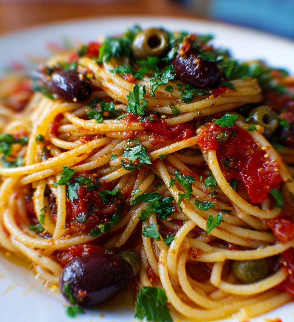Spaghetti alla Puttanesca - detail 1