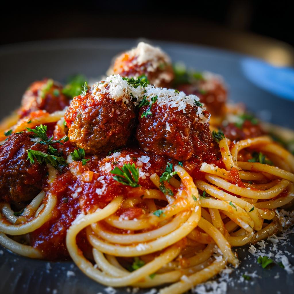 Spaghetti con Polpettine