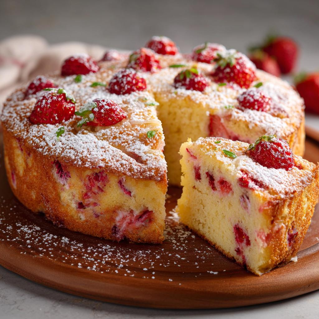 Torta allo Yogurt e Fragole