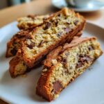 Biscotti al caffè e gocce di cioccolato