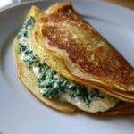 Crespelle (crepes) con ricotta e spinaci