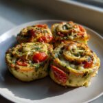 Girelle salate con pesto e pomodorini