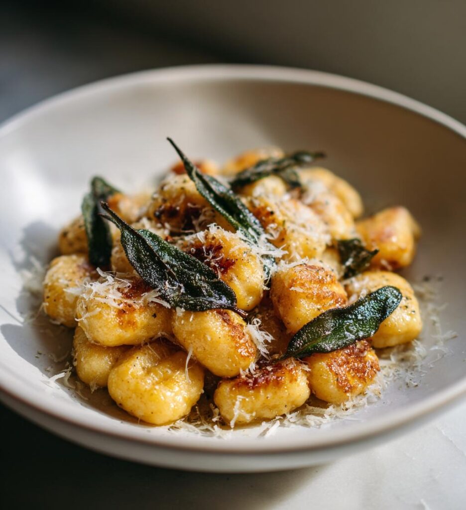 Gnocchi di zucca al burro e salvia
