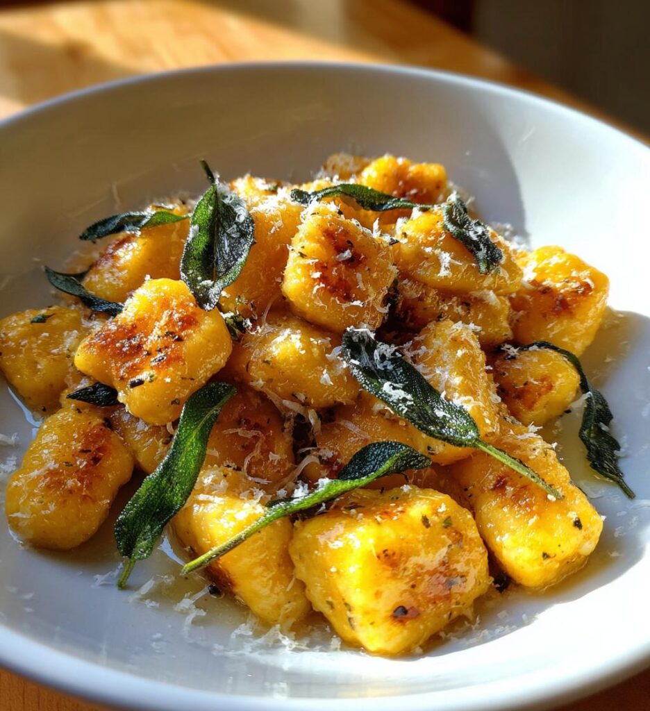 Gnocchi di zucca al burro e salvia