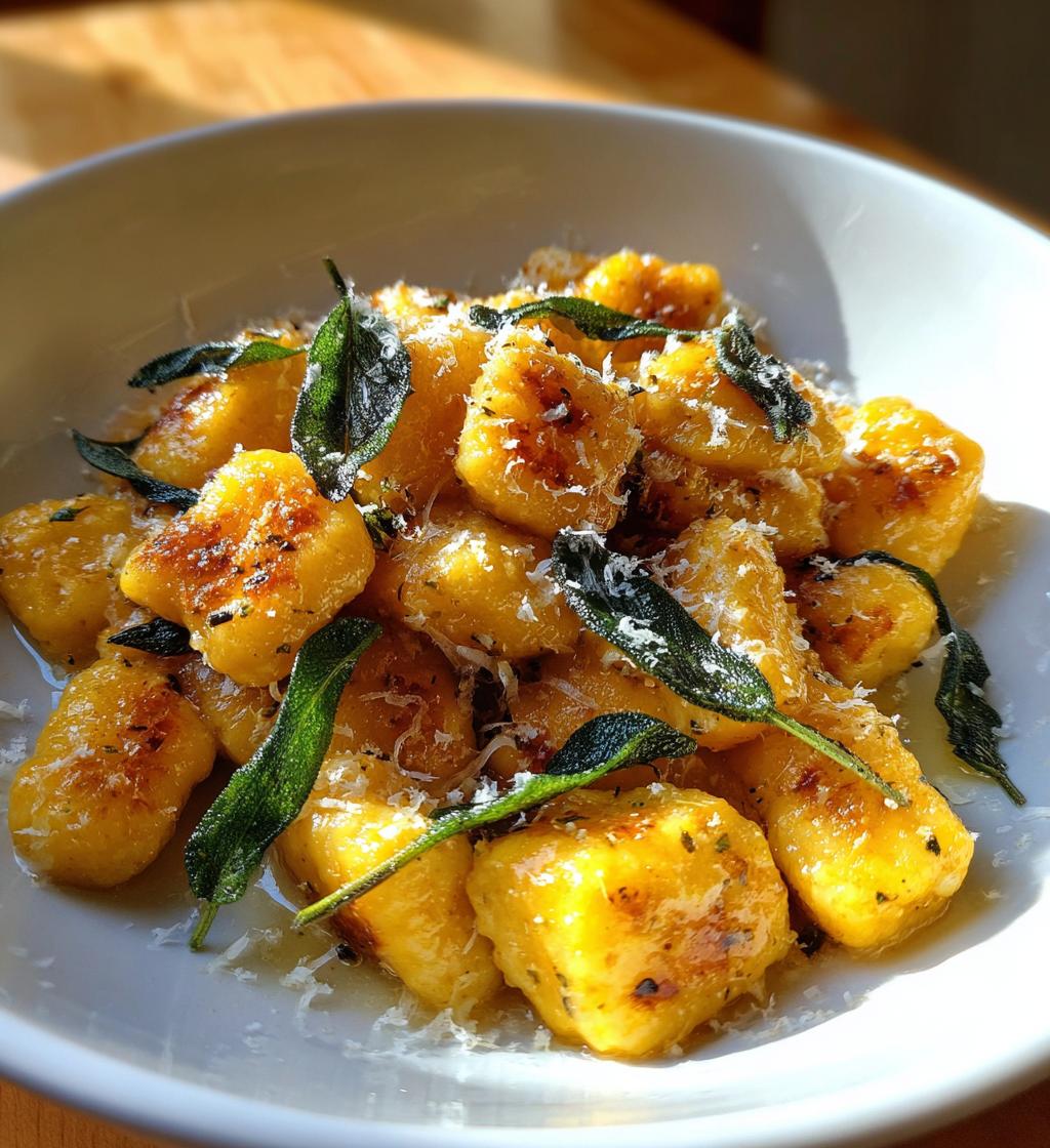 Gnocchi di zucca al burro e salvia