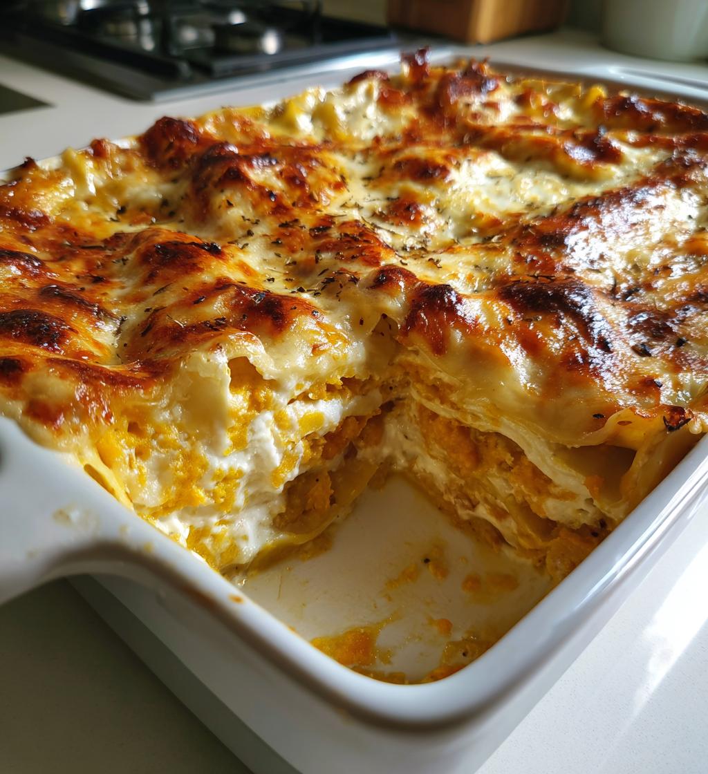 Lasagne alla zucca e ricotta