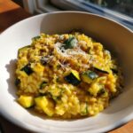 Risotto alle zucchine e zafferano