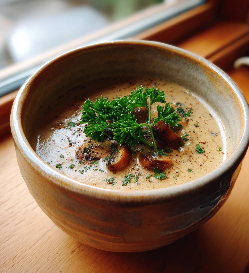 Zuppa di castagne e funghi