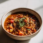 Zuppa di lenticchie e verdure