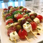 Antipasto Skewers with Marinated Artichokes