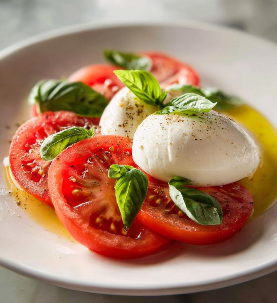 Creamy Burrata Caprese Salad