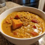 Curry di zucca e lenticchie