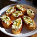 Garlicky Ricotta Crostini with Honey