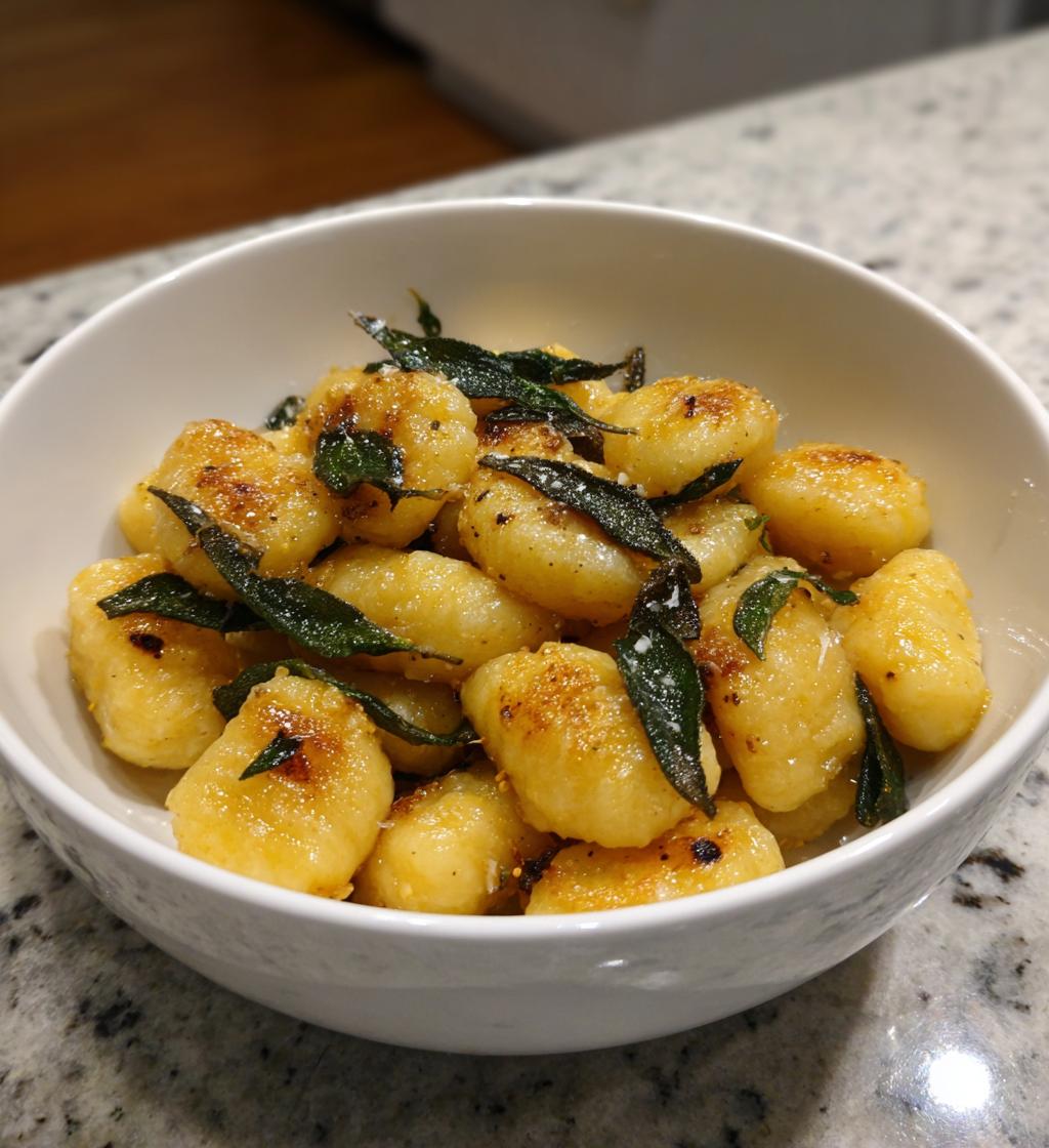 Gnocchi di zucca al burro e salvia