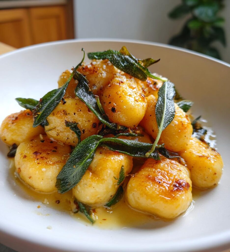 Gnocchi di zucca con burro e salvia