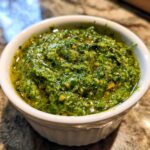 Homemade Pesto with Basil and Pine Nuts