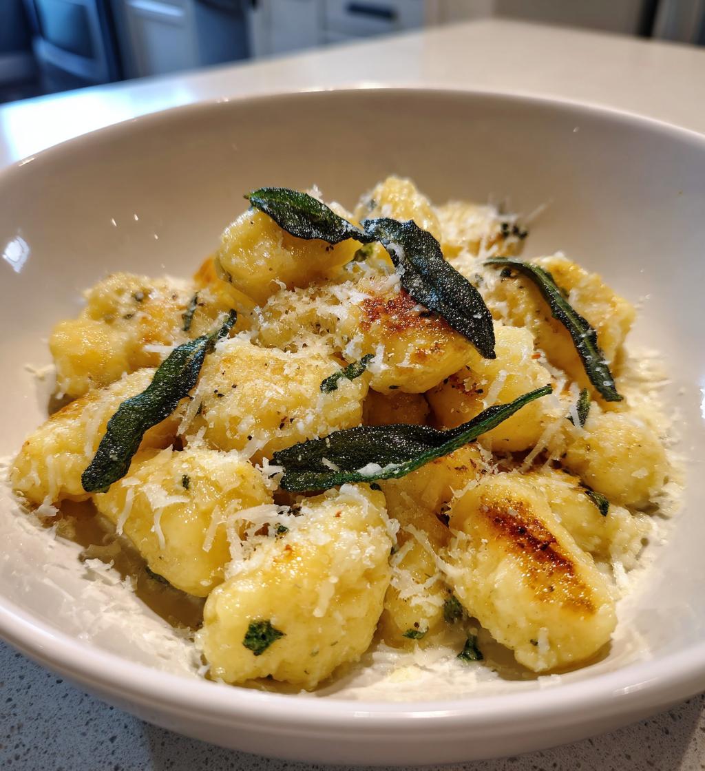 Homemade Potato Gnocchi with Sage Butter