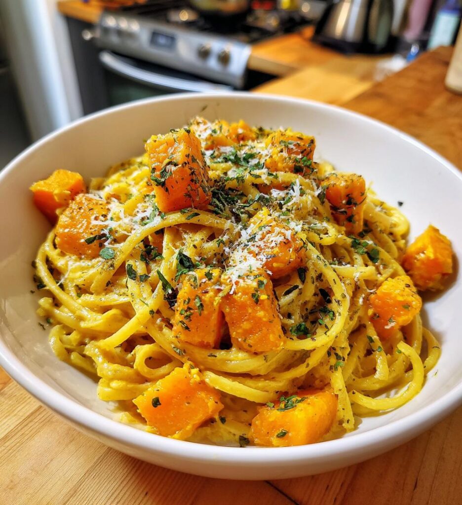 Pasta con la zucca