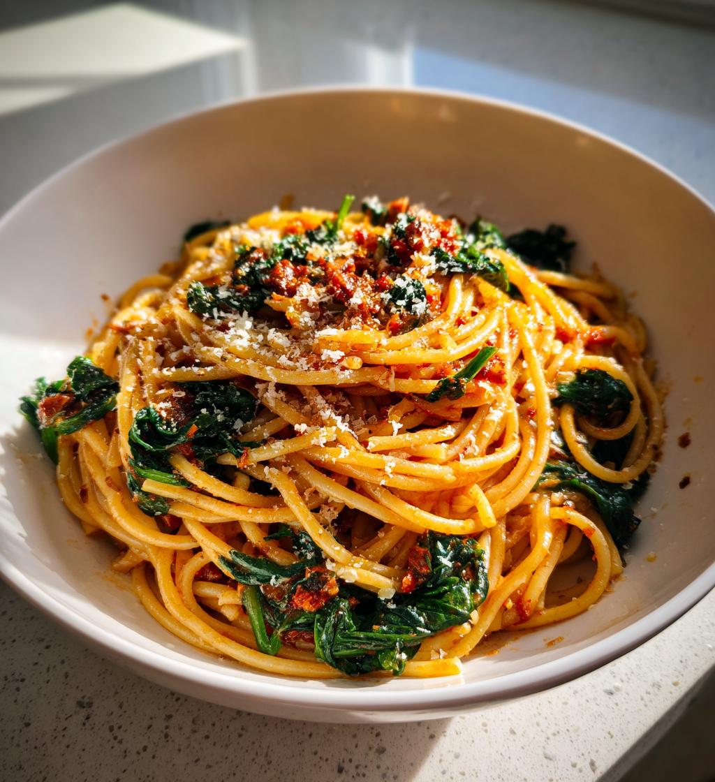 Pasta with Nduja and Bitter Greens