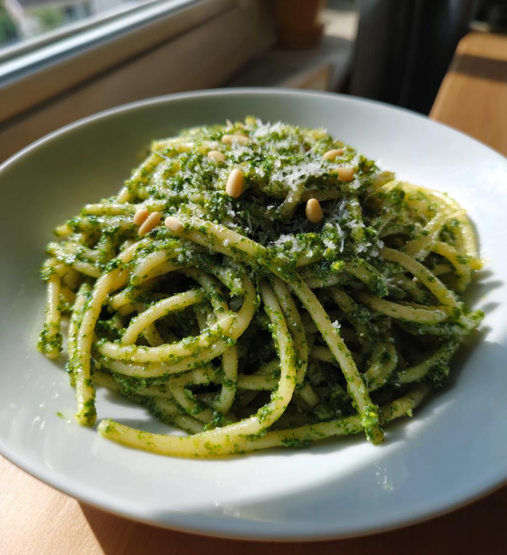 Pesto alla Genovese (often with Trofie or Trenette)