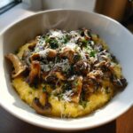 Polenta con funghi e formaggio