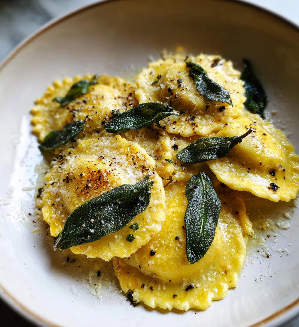 Ravioli al Burro e Salvia (with Butter and Sage)