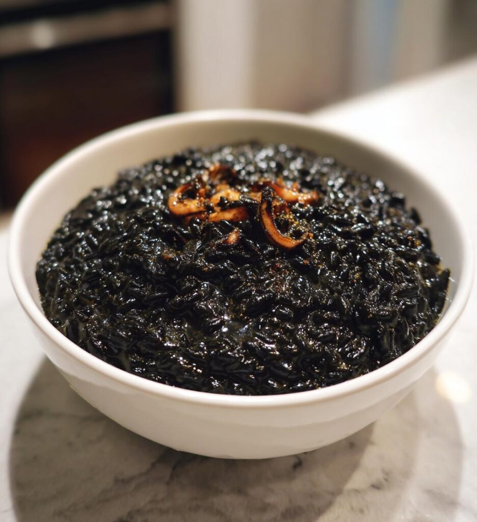 Risotto al Nero di Seppia (with Squid Ink)