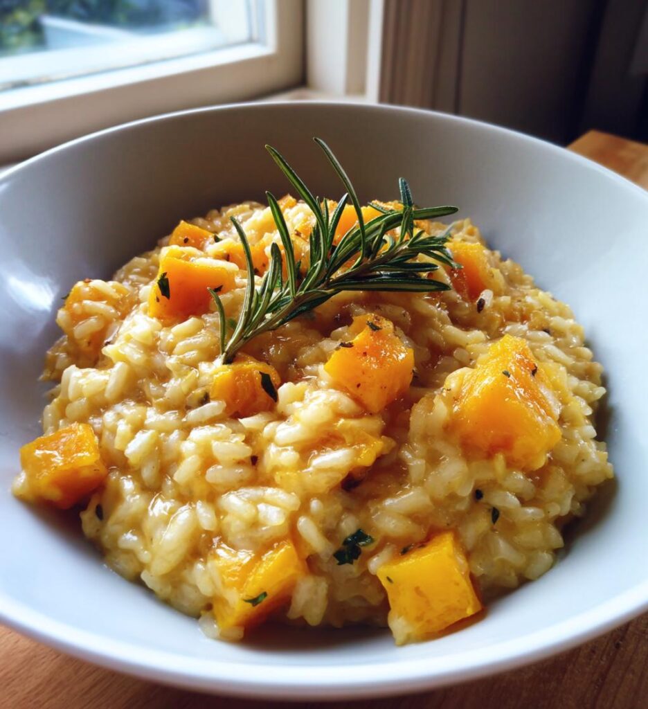 Risotto alla zucca e rosmarino