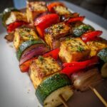 Spiedini di verdure e tofu