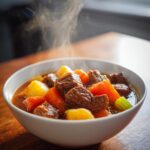 Stufato di carne con verdure autunnali