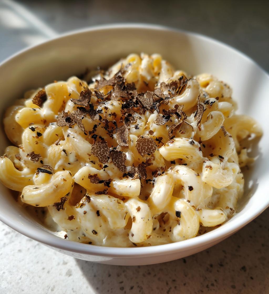 Truffle Mac and Cheese Italian-Style