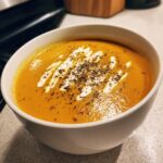 Vellutata di zucca con panna